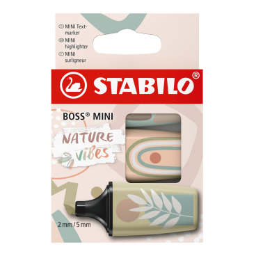 STABILO Textmarker BOSS MINI Naturevibes, 3er Kartonetui (EAN: 4006381615785)