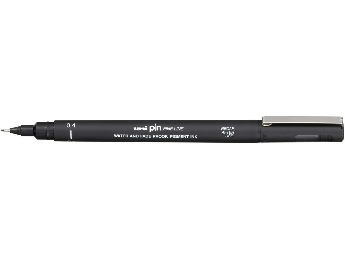 uni-ball Fineliner PIN 04200 N, schwarz (EAN: 4902778030783)