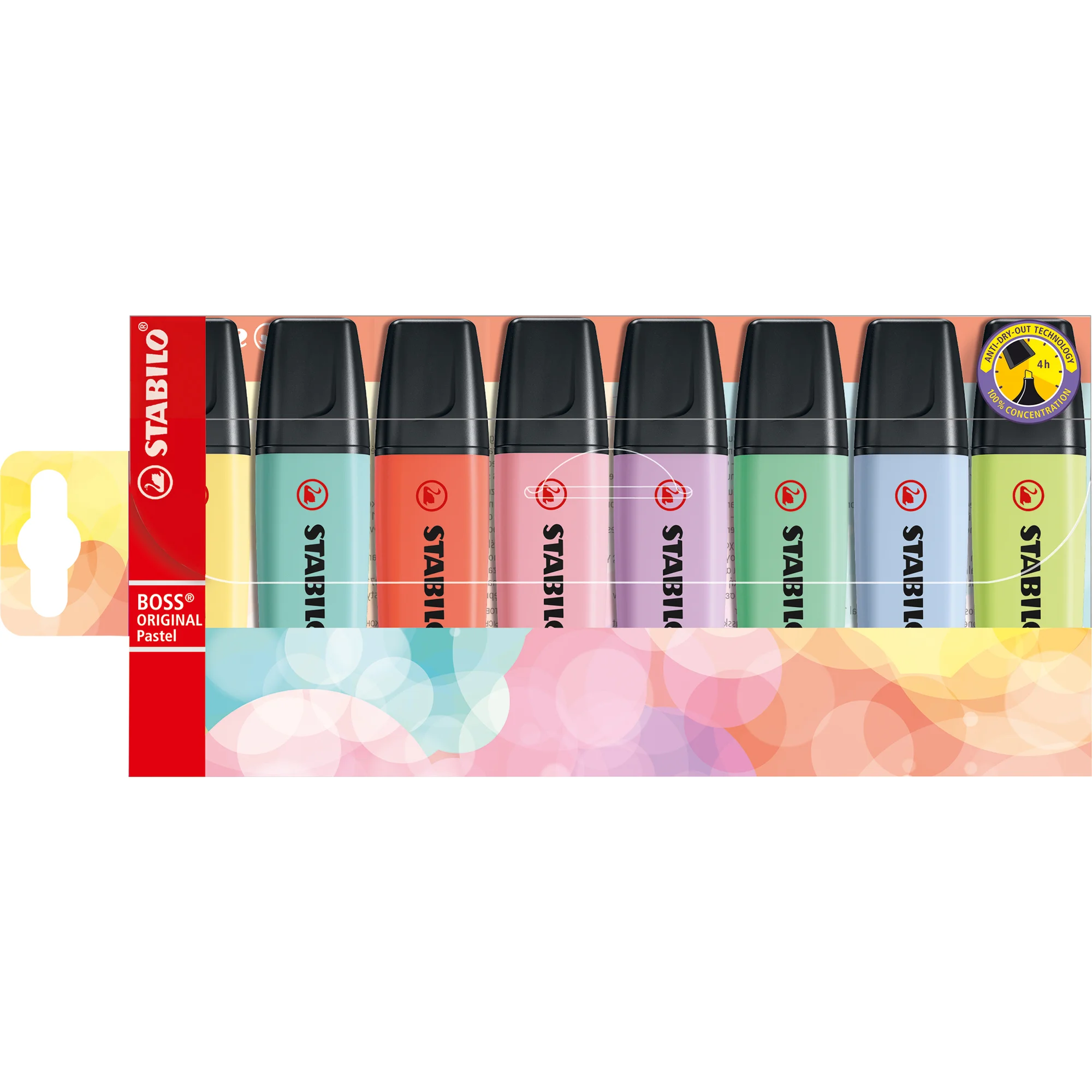 STABILO Textmarker BOSS ORIGINAL Pastel, 8er Kunststoffetui (EAN: 4006381558204)