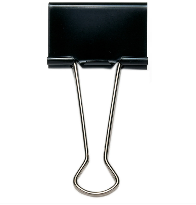 RAPESCO Foldback-Klammer, (B)19 mm, schwarz, 80 Stück (EAN: 5018505010726)
