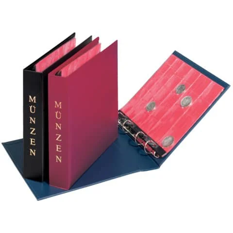 PAGNA Münzalbum, 4-Ring-Mechanik, blau (EAN: 4009212001177)