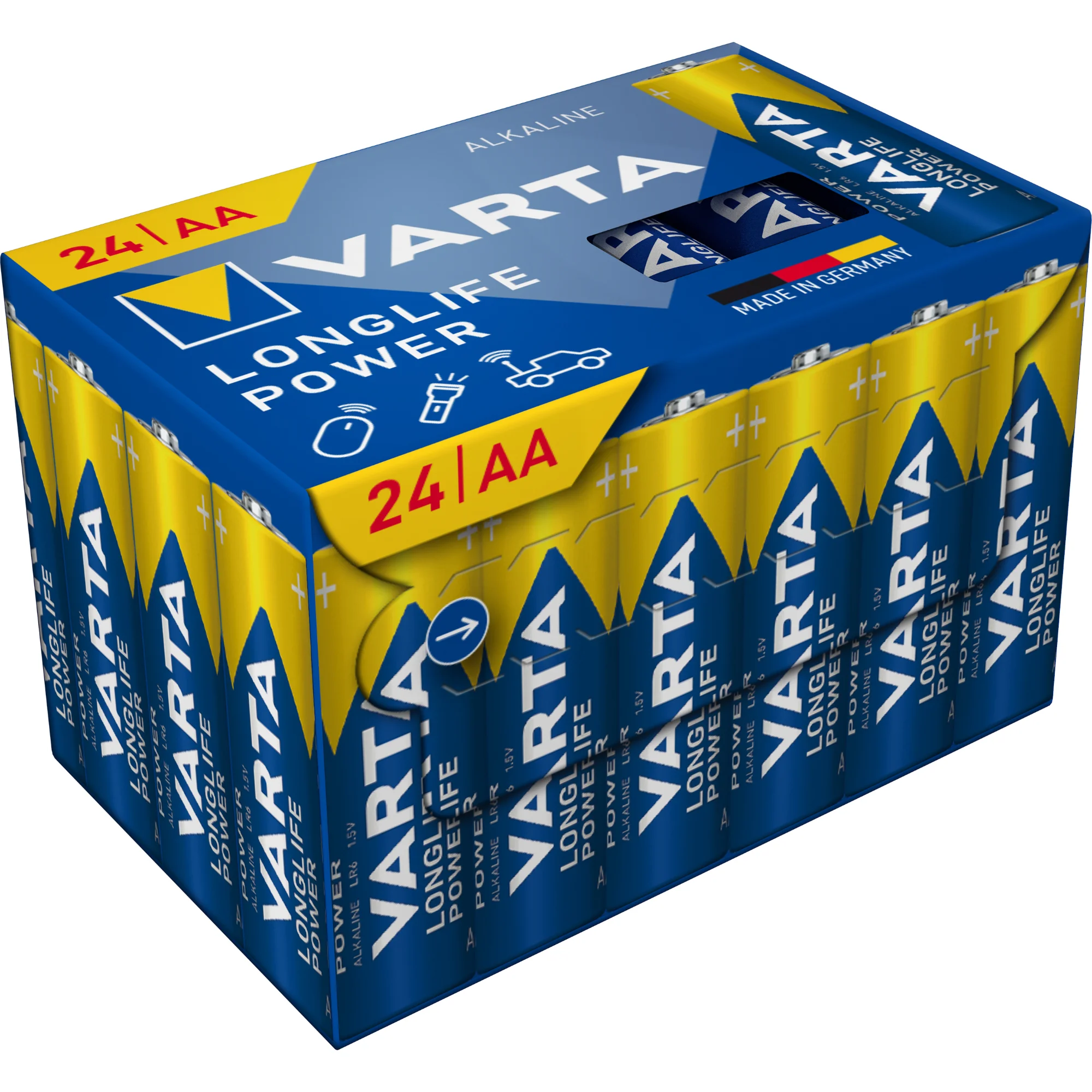 VARTA Alkaline Batterie Longlife Power, Mignon AA, 24er (EAN: 4008496129904)