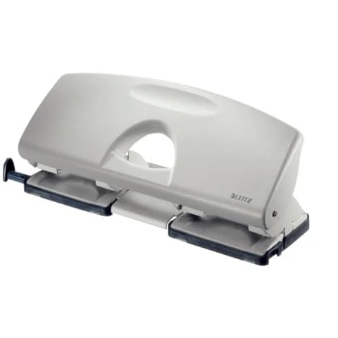 LEITZ Doppellocher, Stanzleistung: 25 Blatt, grau (EAN: 4002432310364)