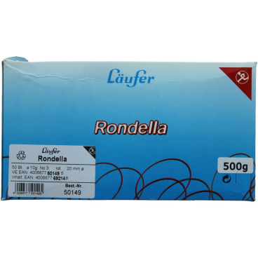 Läufer Gummiringe RONDELLA im Beutel, rot, 20 mm, 10 g (EAN: 4006677692148)