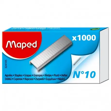 Maped Heftklammern Nr. 10, verzinkt, Kleinpackung (EAN: 3154143241053)