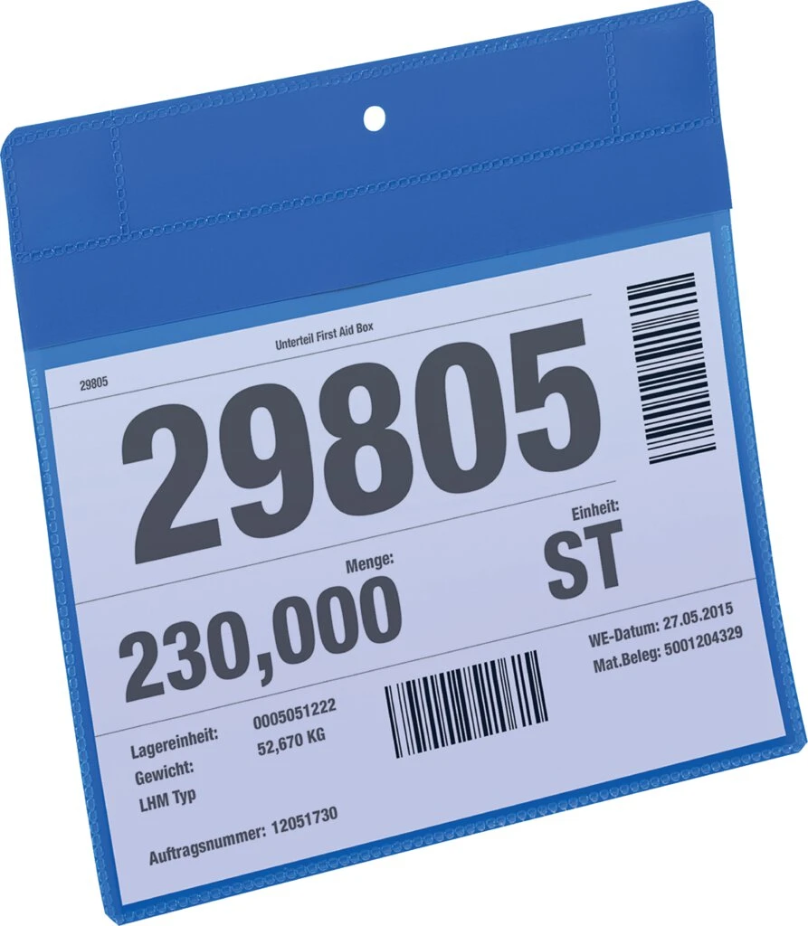 DURABLE Neodym-Magnettasche, DIN A5 quer, blau (EAN: 4005546109053)