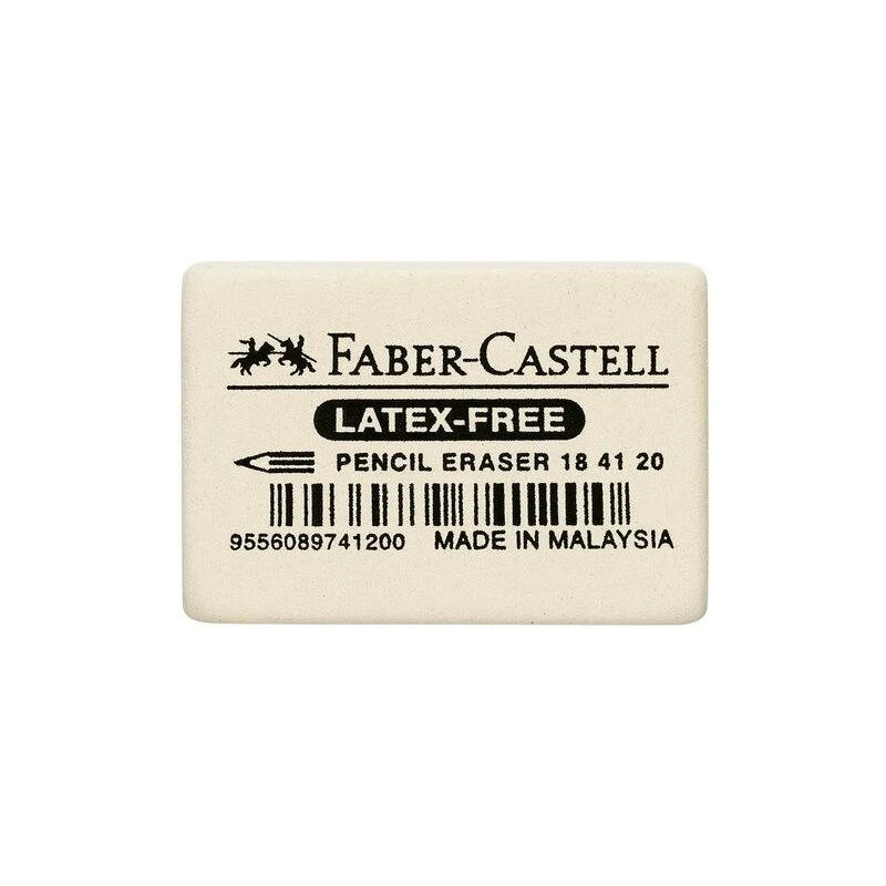 FABER-CASTELL Kautschuk-Radierer 7041-20, weiß (EAN: 9556089741217)