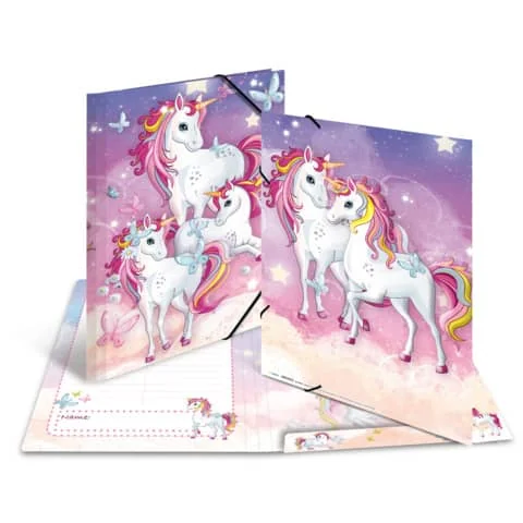 HERMA Eckspannermappe "Einhorn", Karton, DIN A3 (EAN: 4008705194570)
