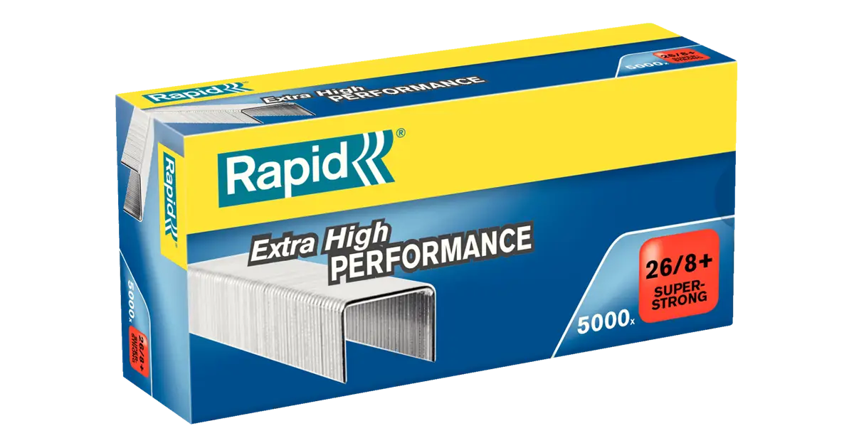 Rapid Heftklammern Super Strong 26/8+, galvanisiert (EAN: 7313468622008)
