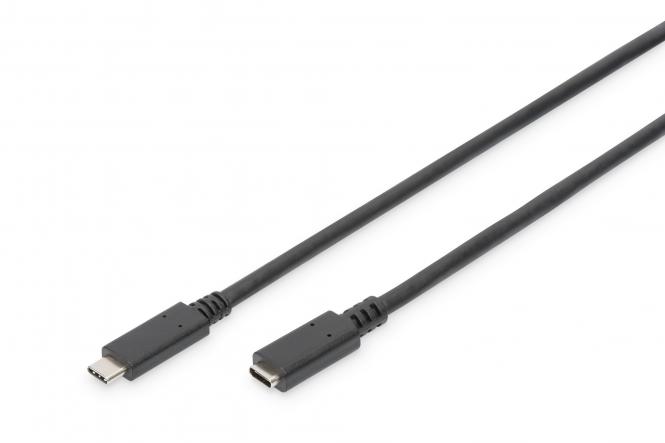 DIGITUS USB 2.0 Verlängerungskabel, schwarz, 1,5 m (EAN: 4016032455301)