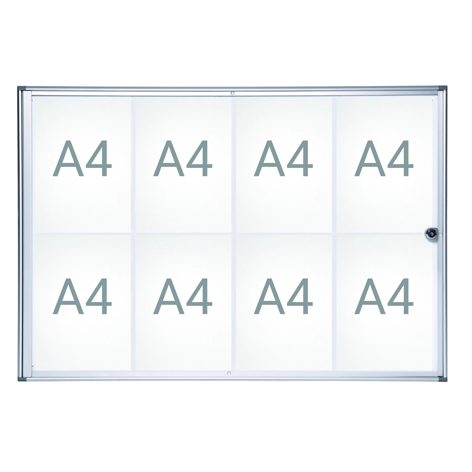MAUL Schaukasten MAULextraslim, 8 x DIN A4, Aluminium (EAN: 4002390058841)