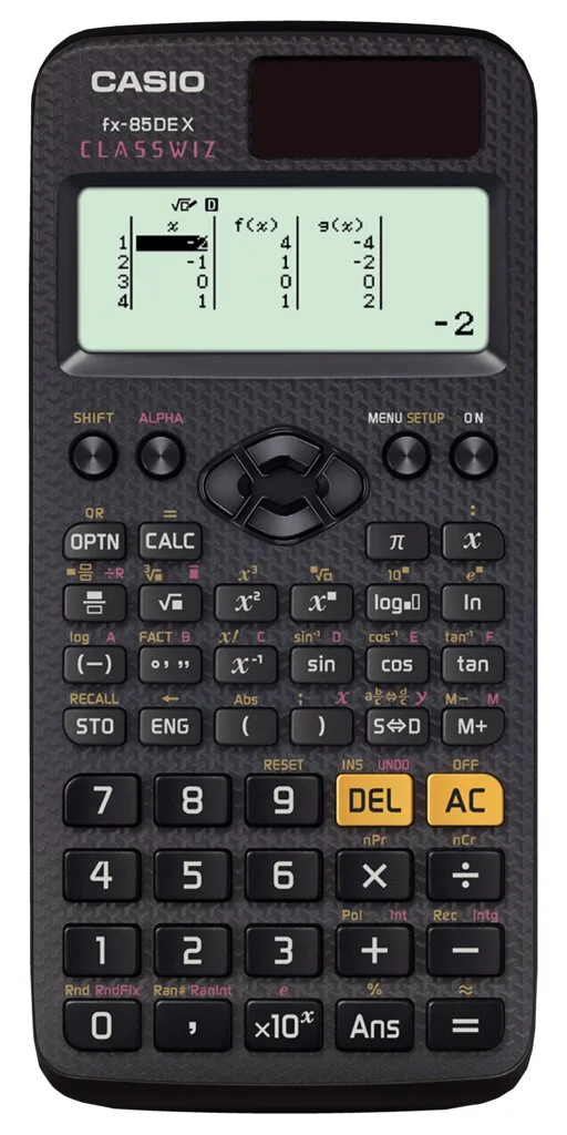 CASIO Schulrechner FX-85DE X, Solar-/ Batteriebetrieb (EAN: 4549526609817)