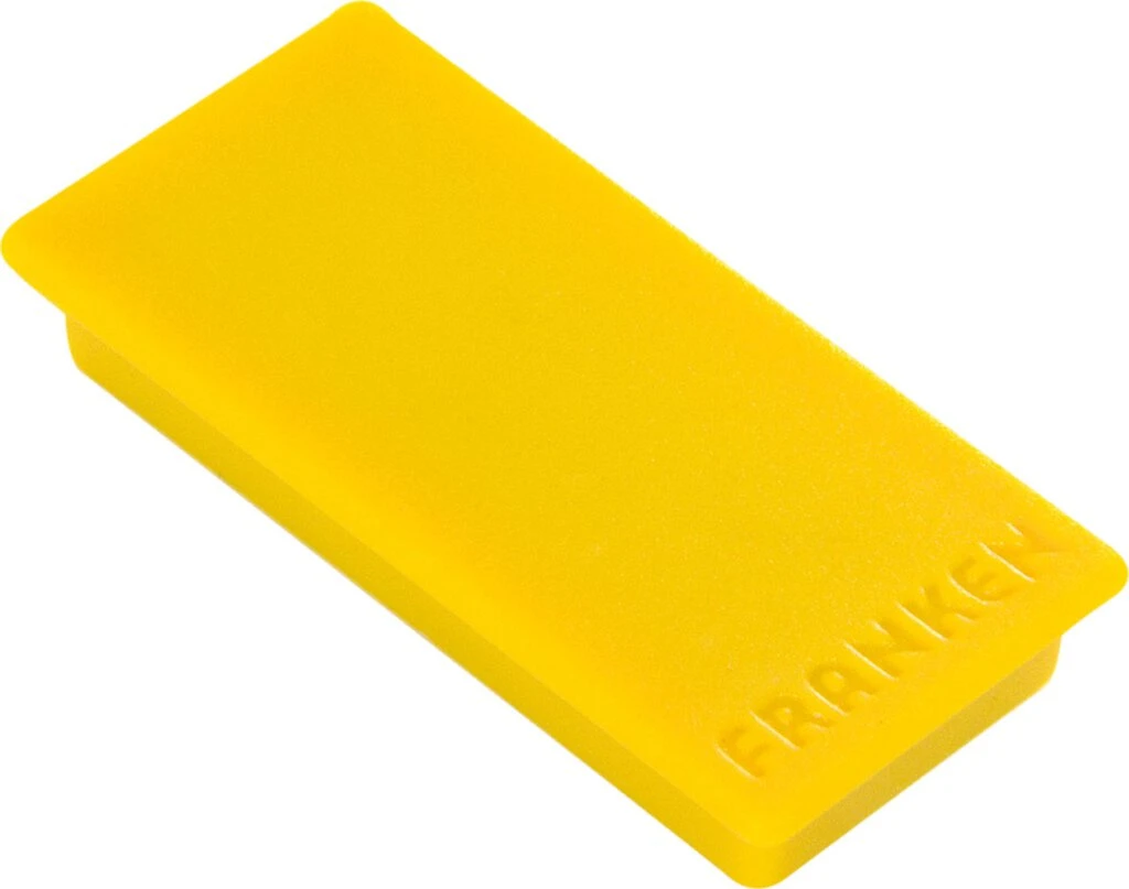 FRANKEN Haftmagnet, Haftkraft: 1,0 kg, 50 x 23 mm, gelb (EAN: 4016946183444)