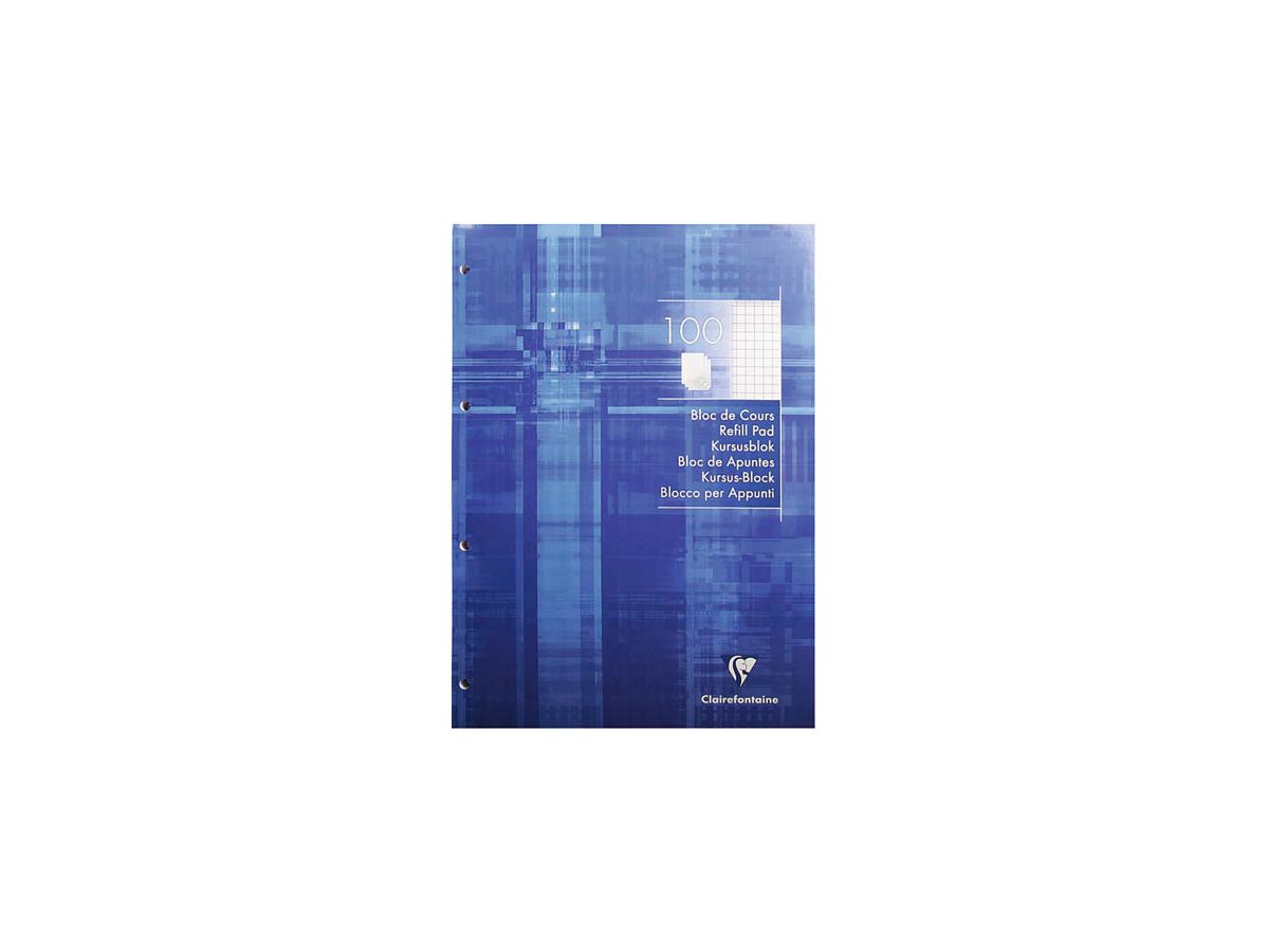 Clairefontaine Schulblock, DIN A4, kariert, 100 Blatt (EAN: 3329680058161)