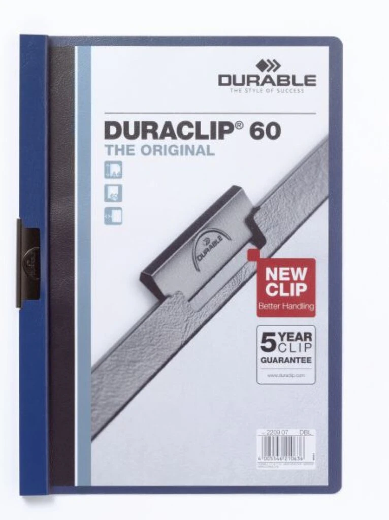 DURABLE Klemmhefter DURACLIP ORIGINAL 60, DIN A4, dunkelblau (EAN: 4005546210636)