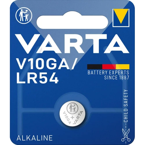 VARTA Alkaline Knopfzelle "Electronics", V10GA, 1,5 Volt (EAN: 4008496297634)