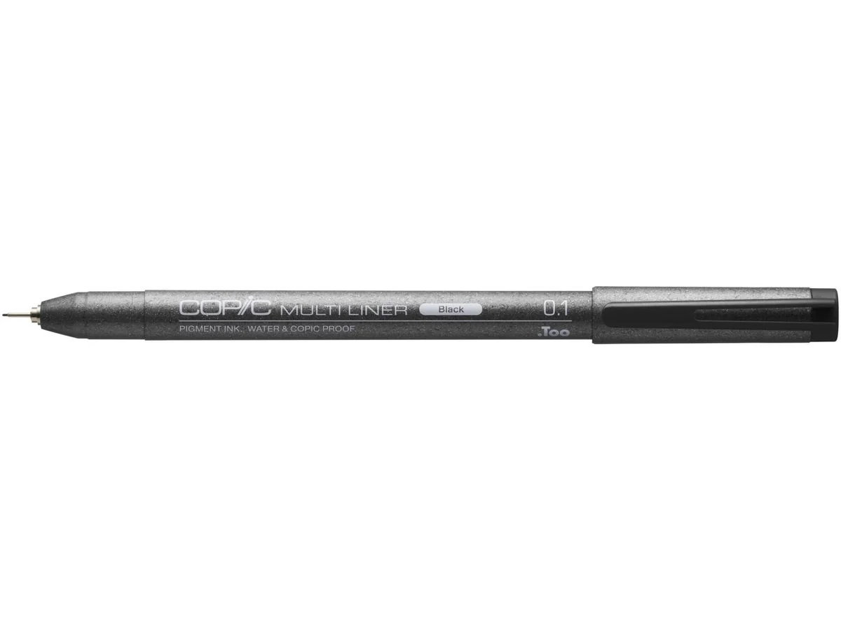 COPIC Fineliner MULTILINER, 0,1 mm, schwarz (EAN: 4511338010181)