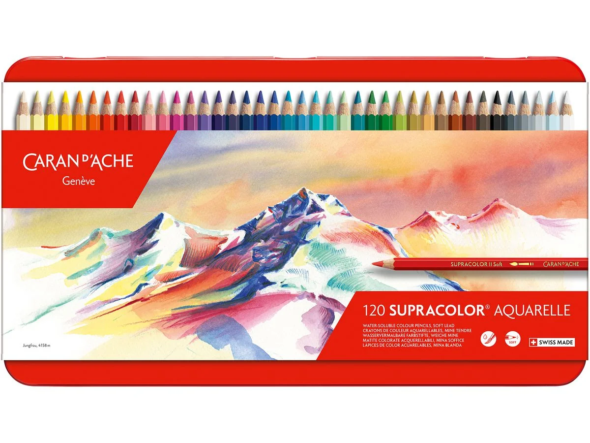 CARAN D'ACHE Buntstifte SUPRACOLOR, 120er Metalletui (EAN: 7610186044205)
