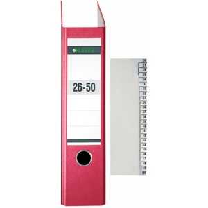 LEITZ Tauenpapier-Register, Zahlen, A4 Überbreite, 26-50 (EAN: 4002432328604)