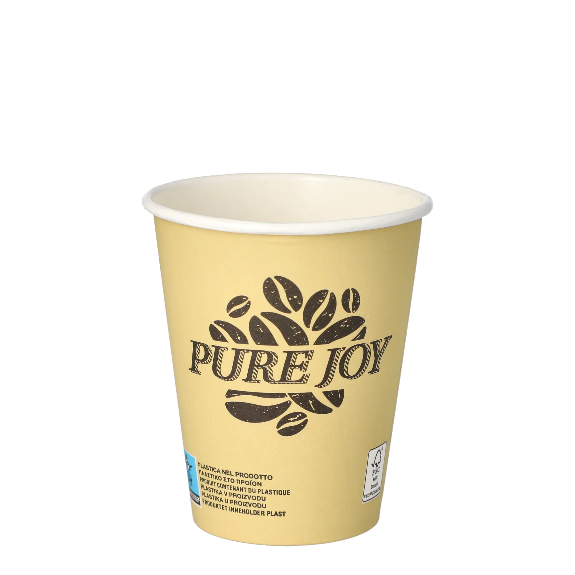 PAPSTAR Papp-Trinkbecher "pure", 0,2 l, creme (EAN: 4002911878675)
