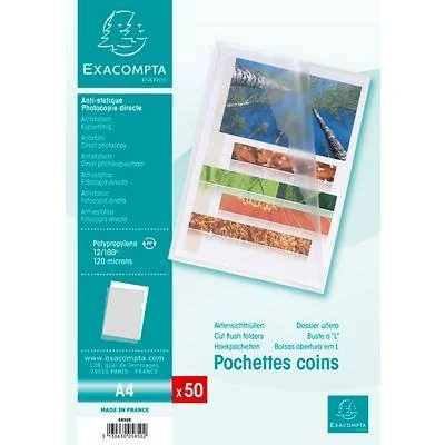 EXACOMPTA Sichthülle, DIN A4, PP 0,12 mm, genarbt, transparent (EAN: 3130630058502)
