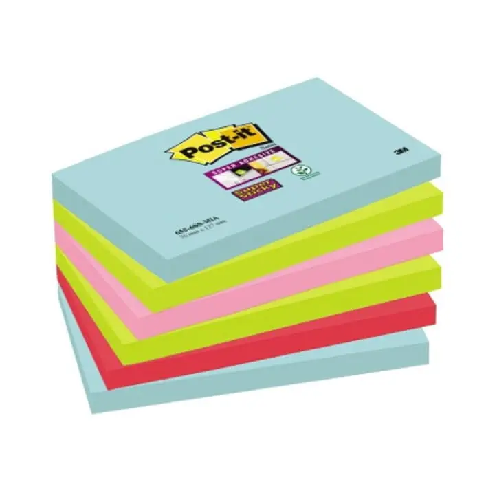 Post-it Haftnotizen super sticky notes, 127 x 76 mm, Cosmic (EAN: 0076308871673)