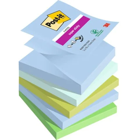 Post-it Haftnotizen super sticky z-notes, 76 x 76 mm, Oasis (EAN: 4054596924314)