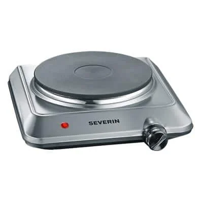 SEVERIN Kochplatte KP 1092, 1500 Watt Edelstahl / schwarz (EAN: 4008146009501)