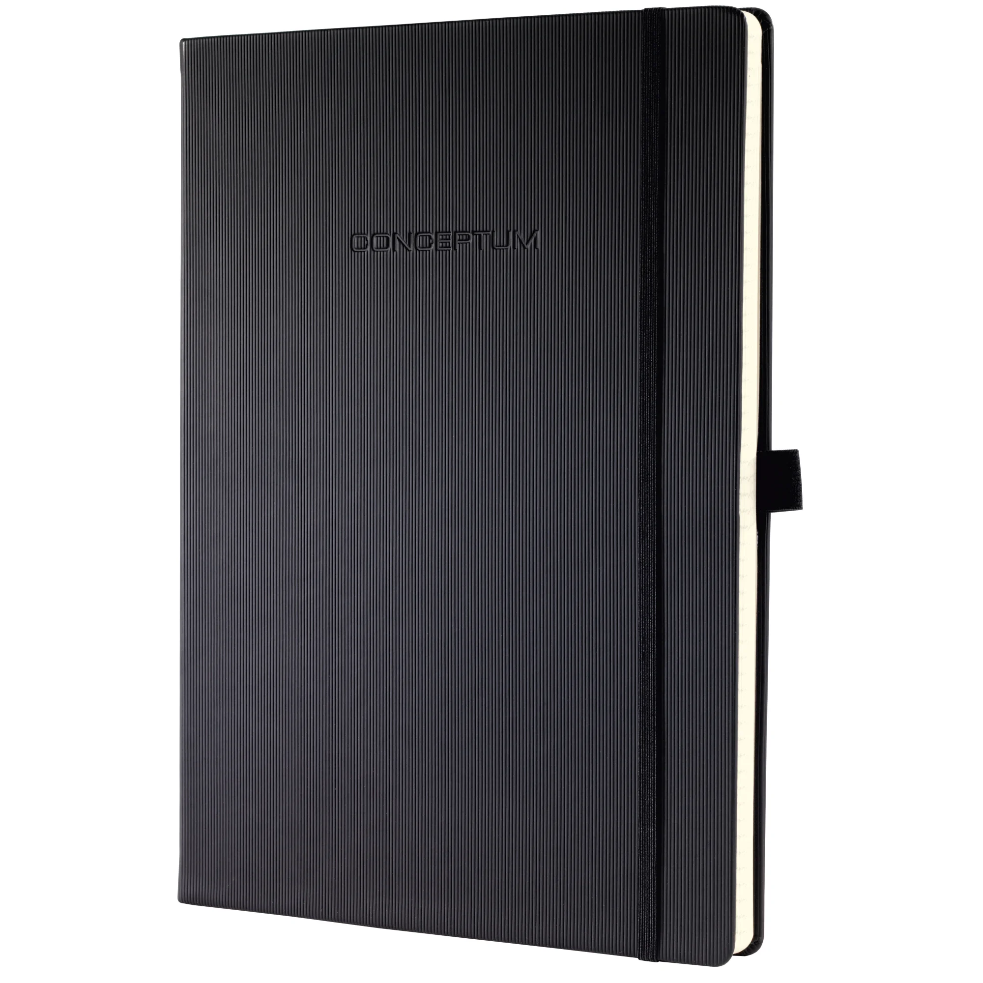 sigel Notizbuch Conceptum, DIN A4, liniert, schwarz (EAN: 4004360900990)