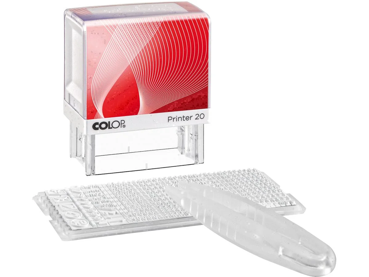COLOP Textstempelautomat "D-I-Y Sets" Printer 20/1 Set, weiß (EAN: 9004362393566)