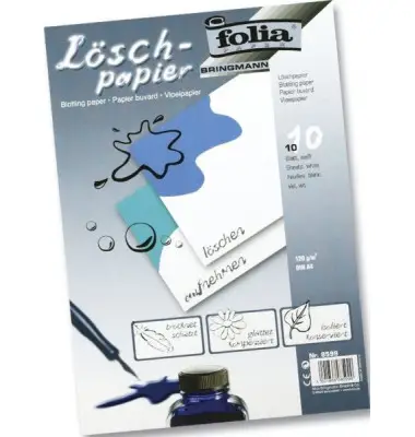 folia Löschpapier-Block, DIN A4, 120 g/qm, weiß (EAN: 4001868085990)