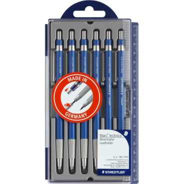STAEDTLER Fallminenstift Mars technico 780 C, blau, 6er Etui (EAN: 4007817015742)