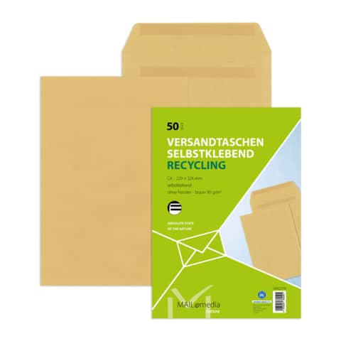 MAILmedia Versandtasche Natron braun, C4, ohne Fenster (EAN: 4003928389505)