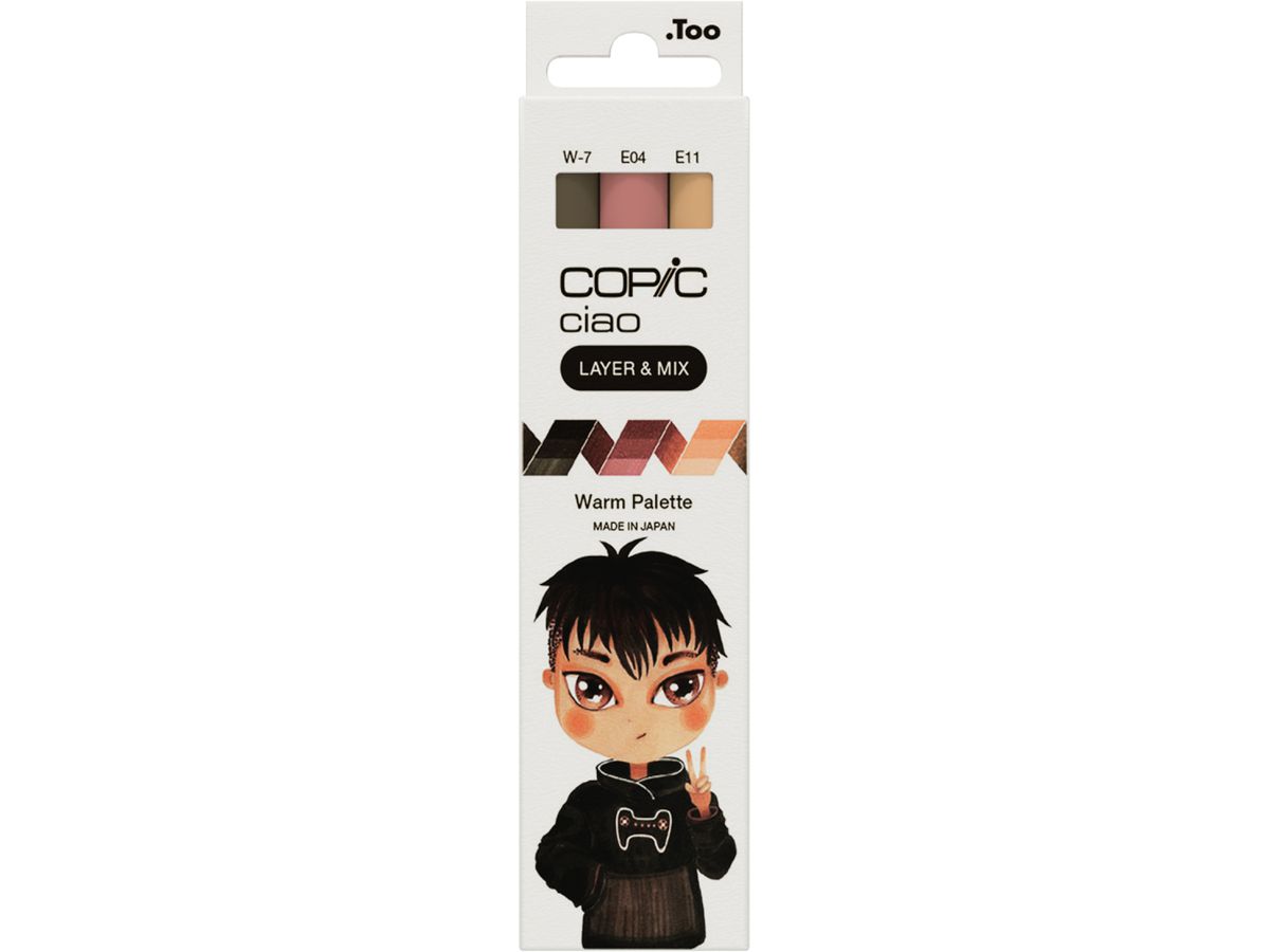 COPIC Marker ciao, 3er Set "Warm Palette" (EAN: 4013695266824)