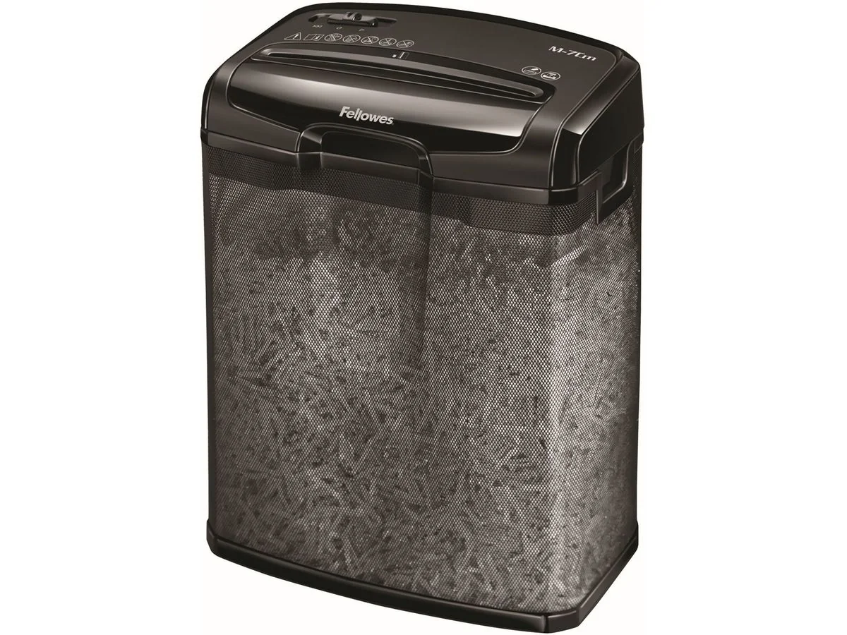Fellowes Aktenvernichter Powershred M-7M, schwarz, Partikel (EAN: 0043859728510)