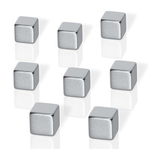 sigel Neodym-Würfelmagnet, Maße: 10 x 10 x 10 mm, vernickelt (EAN: 4057521000251)