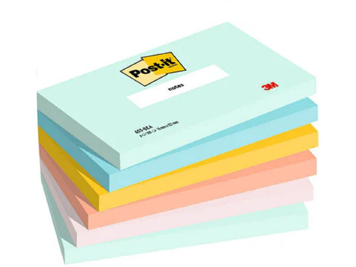 Post-it Haftnotizen notes, 127 x 76 mm, Beachside Collection (EAN: 4054596926493)