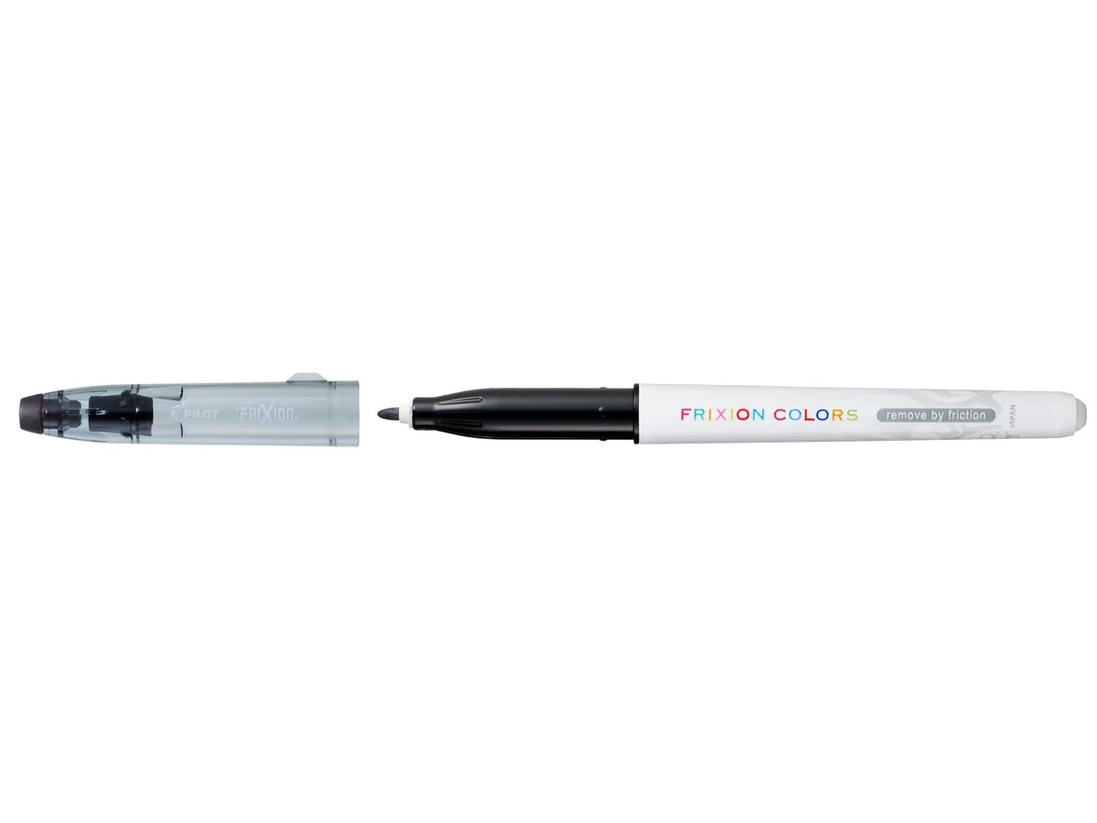 PILOT Radierbarer Fasermaler FRIXION COLORS, schwarz (EAN: 4902505423611)