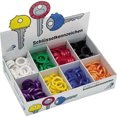 WEDO Schlüsselkennringe, 200er Sortimentskarton (EAN: 4003801008172)