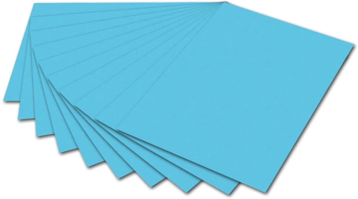 folia Fotokarton, (B)500 x (H)700 mm, 300 g/qm, himmelblau (EAN: 4001868061307)