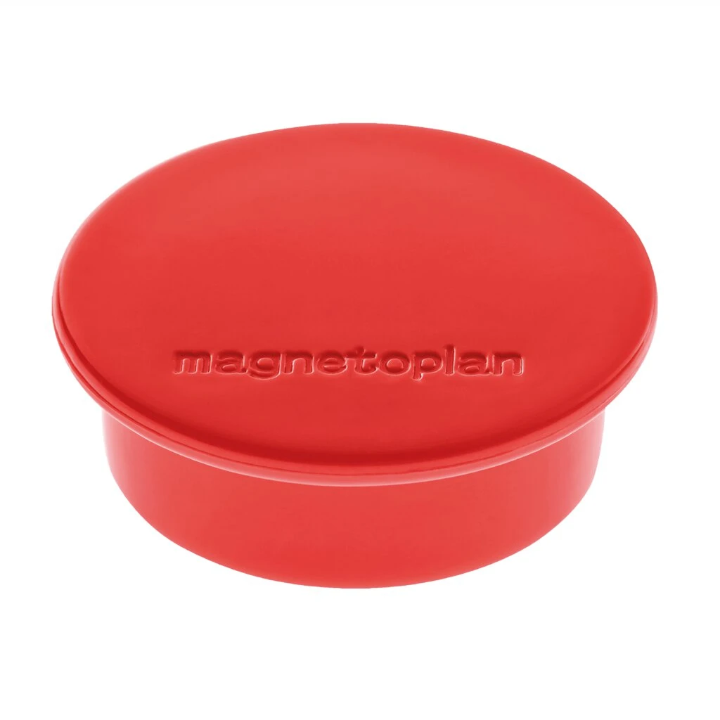 magnetoplan Discofix Rundmagnet "color", rot (EAN: 4013695010861)