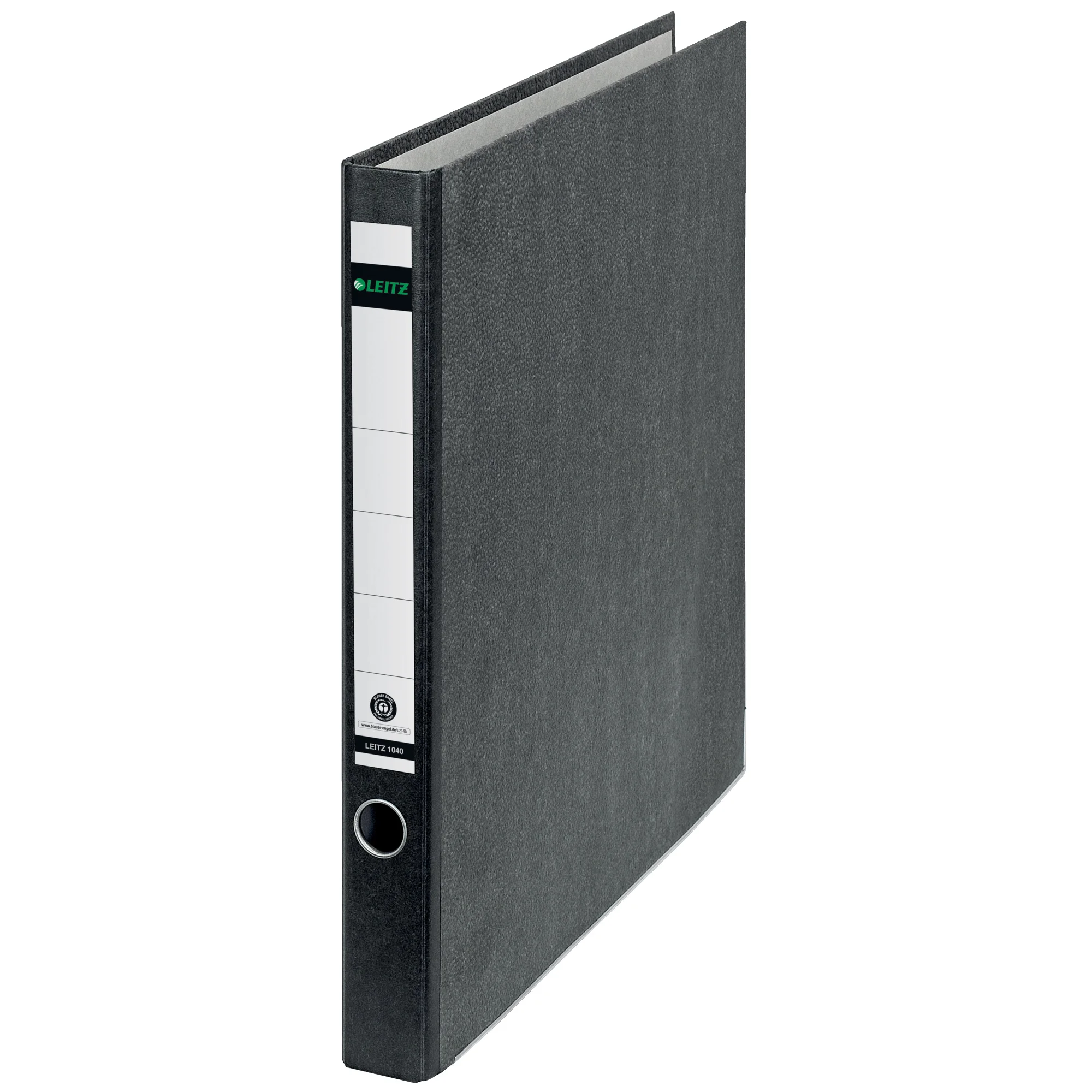 LEITZ Wolkenmarmor-Ringordner, 2 D-Ring-Mechanik, schwarz (EAN: 4002432300945)