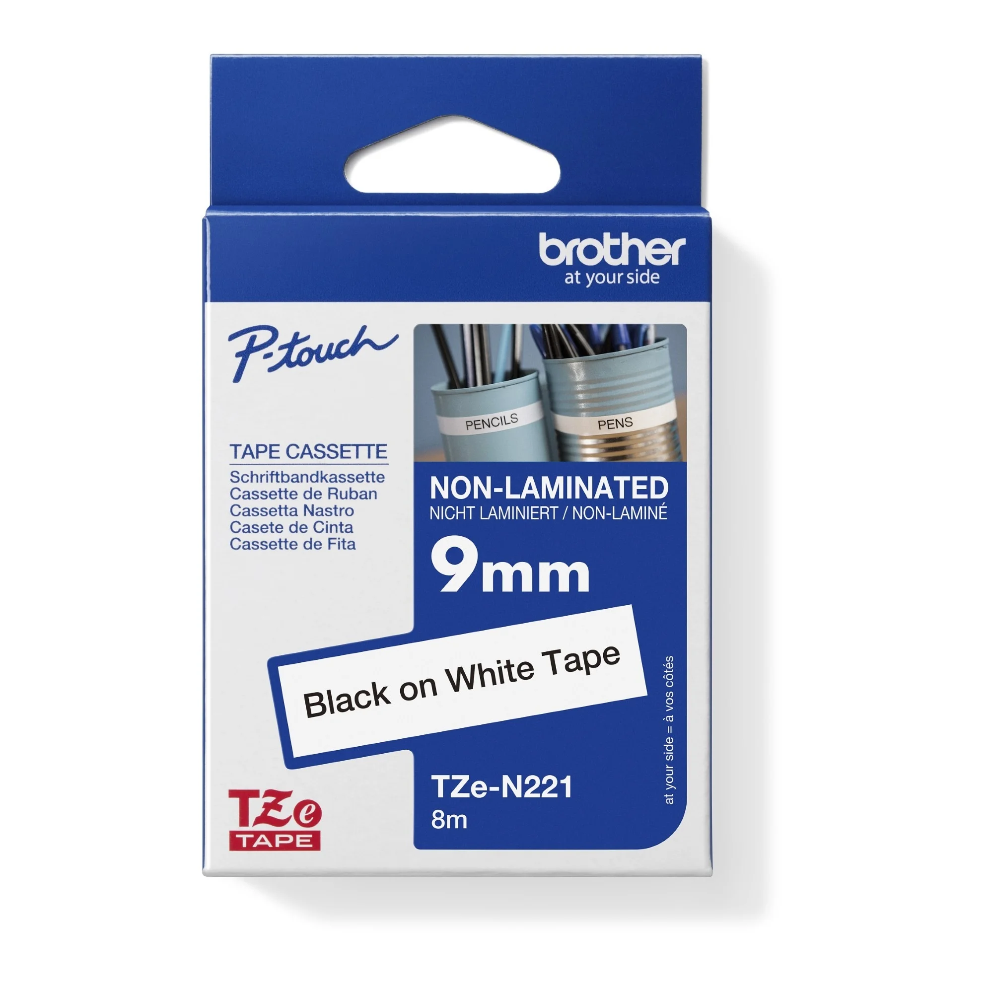 brother TZe-Tape TZe-N221 Schriftbandkassette,Bandbreite:9mm (EAN: 4977766693264)