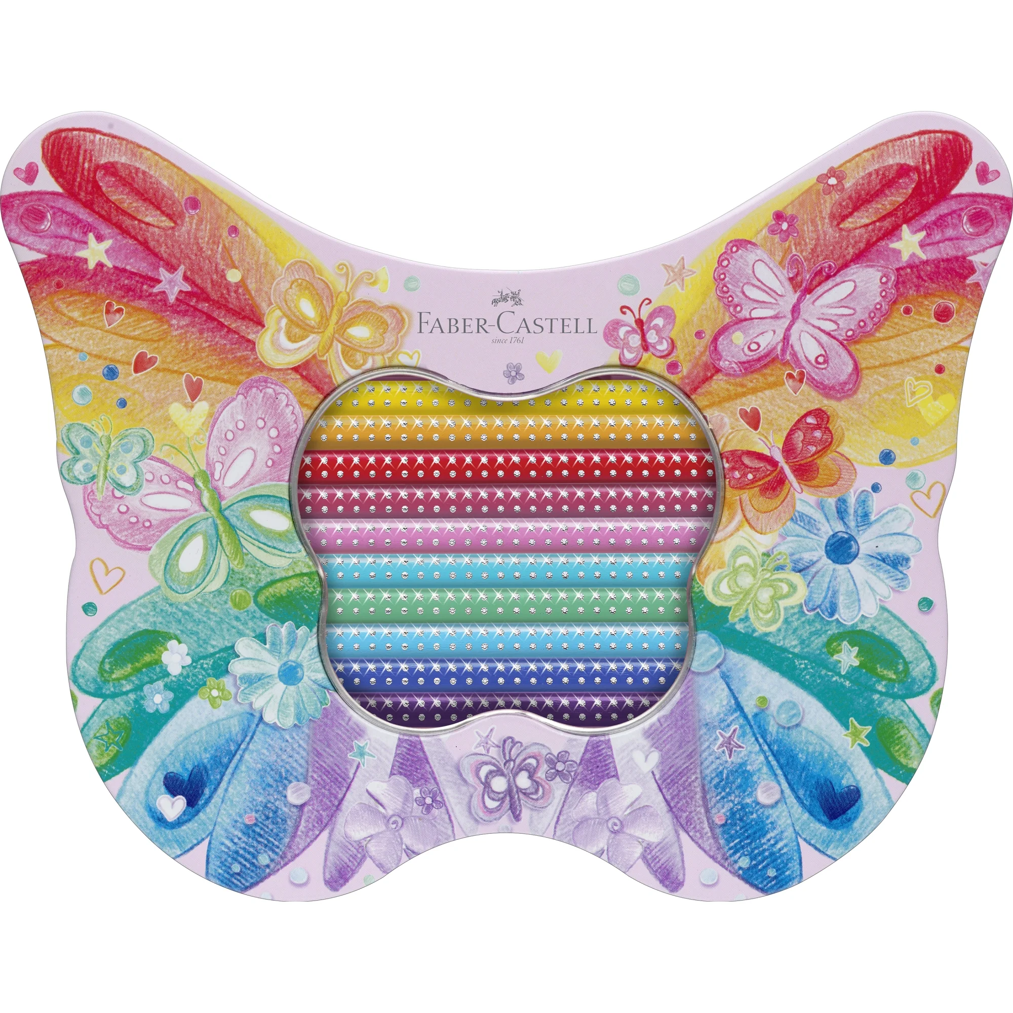 FABER-CASTELL Dreikant-Buntstifte GRIP SPARKLE, Geschenkset (EAN: 4005402019717)