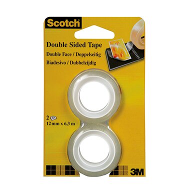 3M Scotch doppelseitiger Klebefilm 665, 12 mm x 6,3 m (EAN: 4001895259692)