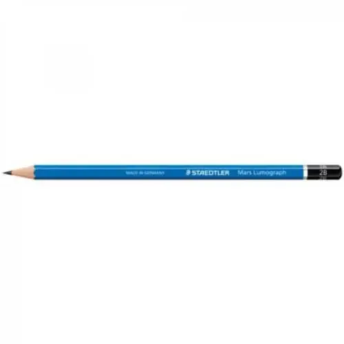 STAEDTLER Bleistift Mars Lumograph, Härtegrad: 2B, blau (EAN: 4007817104118)
