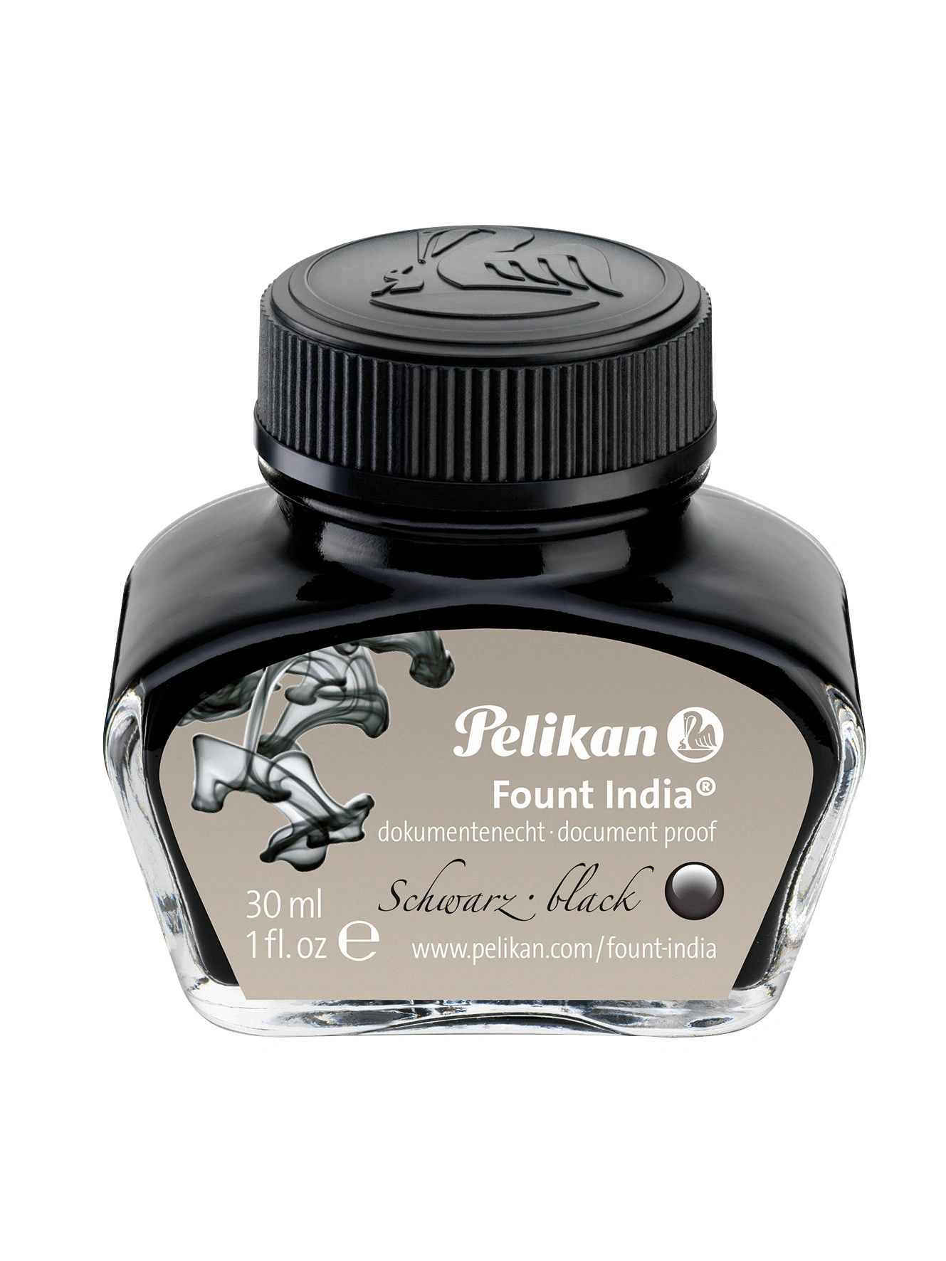 Pelikan Tinte "Fount India", schwarz, im Glas (EAN: 4012700221148)
