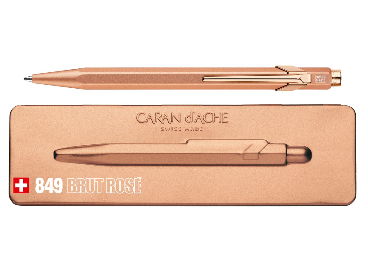 CARAN D'ACHE Druckkugelschreiber 849 Brut Rosé, roségold (EAN: 7630002328869)