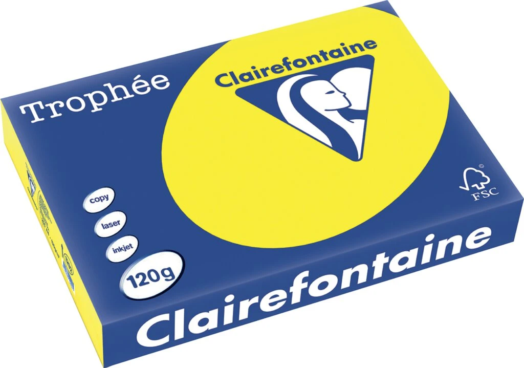Clairefontaine Multifunktionspapier Trophée, A4, kanarien- (EAN: 3329680129205)