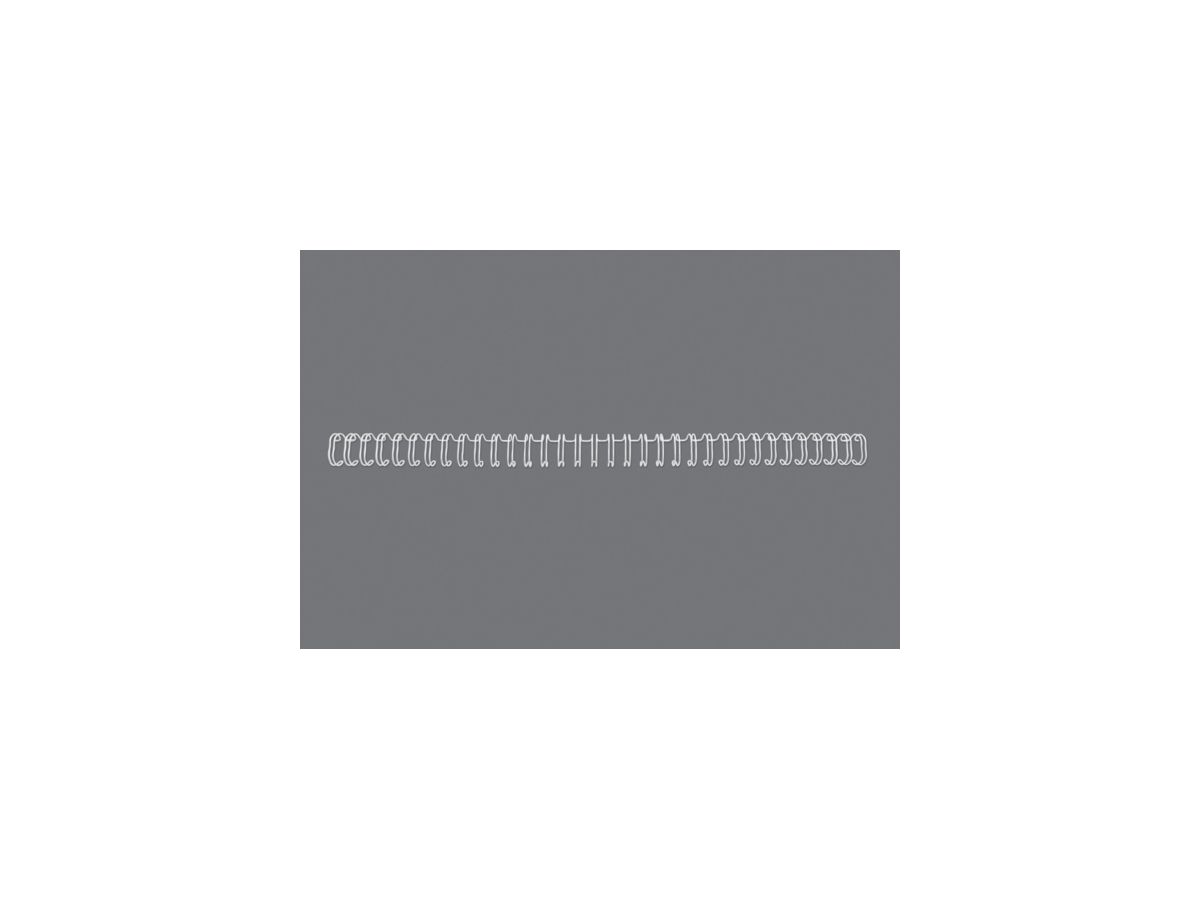 GBC Drahtbinderücken WireBind, A4, 34 Ringe, 14 mm, weiß (EAN: 5019577190477)